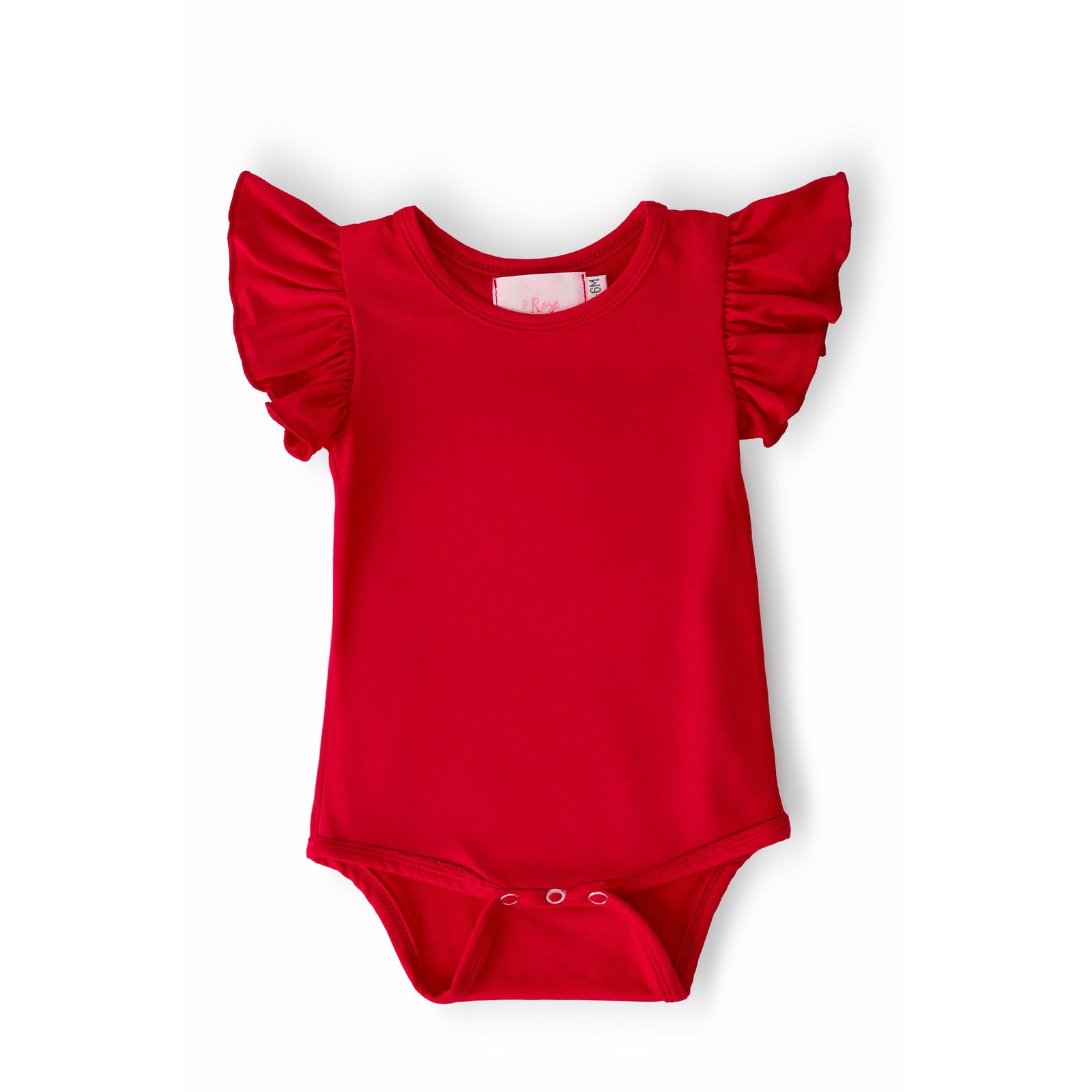Red S/S Flutter Bodysuit