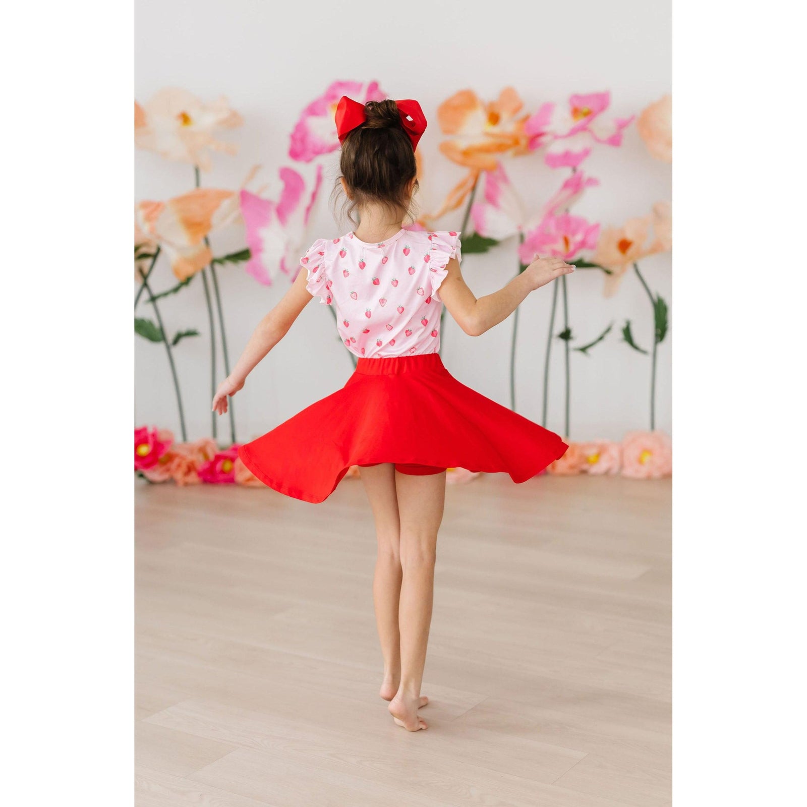 Red Twirl Skort