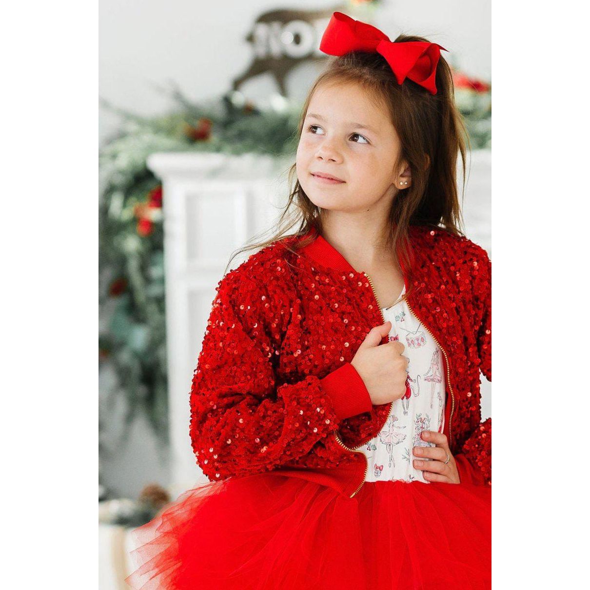 Red Velvet Sequin Jacket