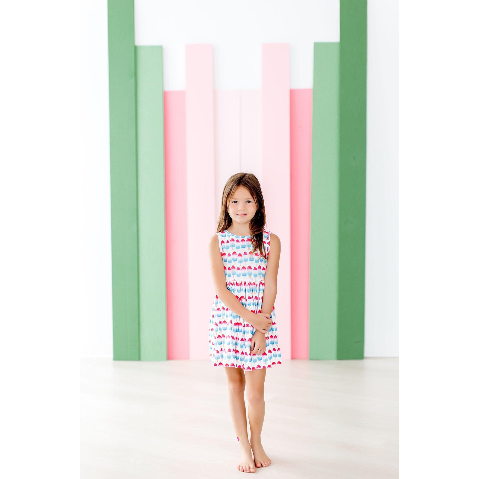 Red, White & Cute Tank Twirl Dress