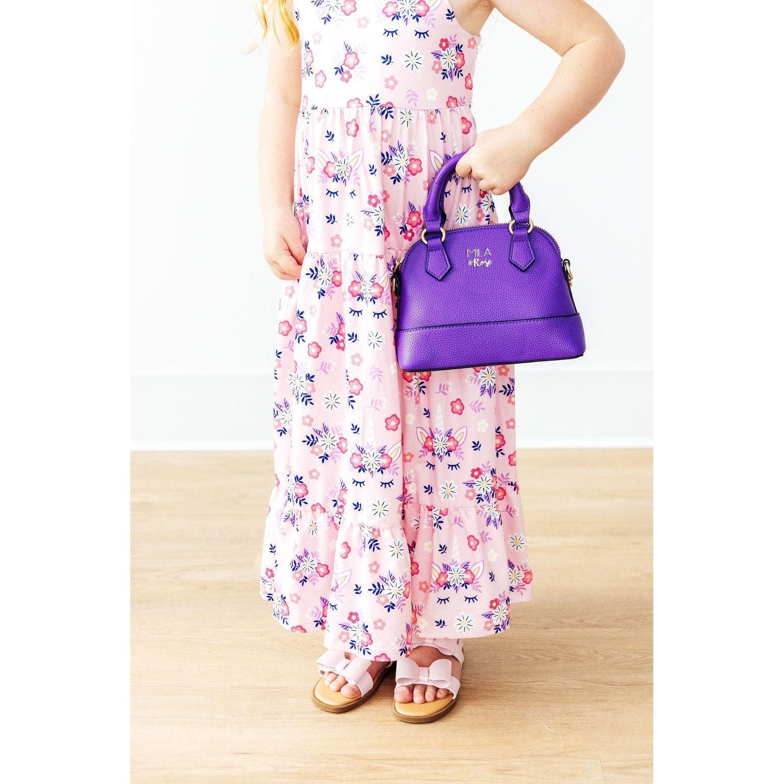 Retro Daydream Ruffle Maxi Dress