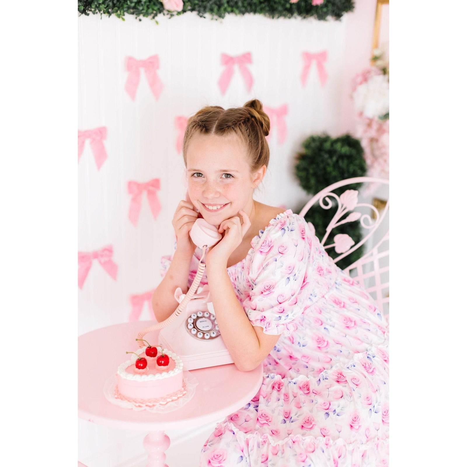 Rose Garden Smocked Ruffle Dress
