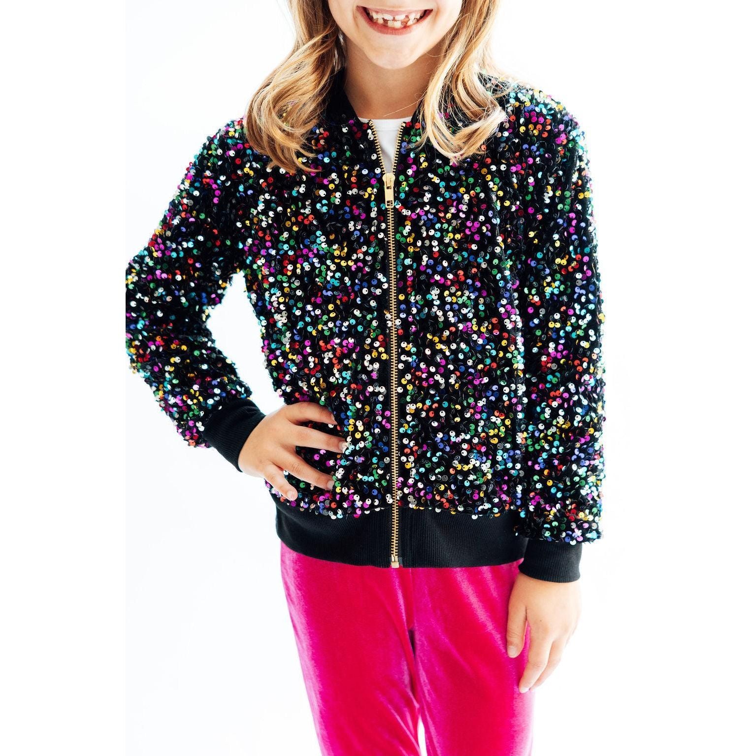 Confetti Velvet Sequin Jacket