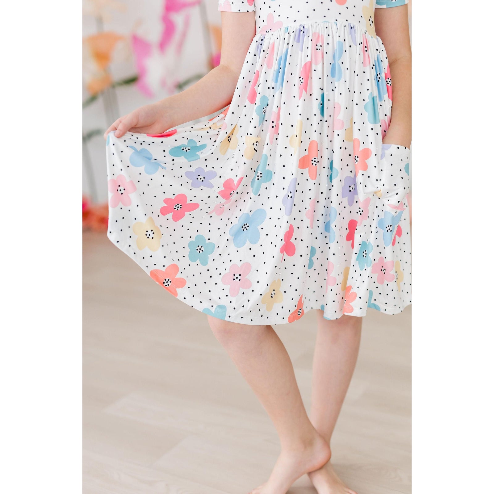 Dots & Daisies S/S Pocket Twirl Dress