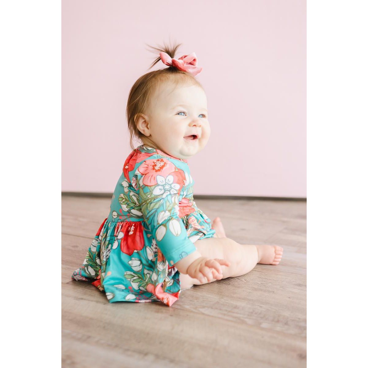 SALE After the Rain 3/4 Sleeve Twirl Bodysuit