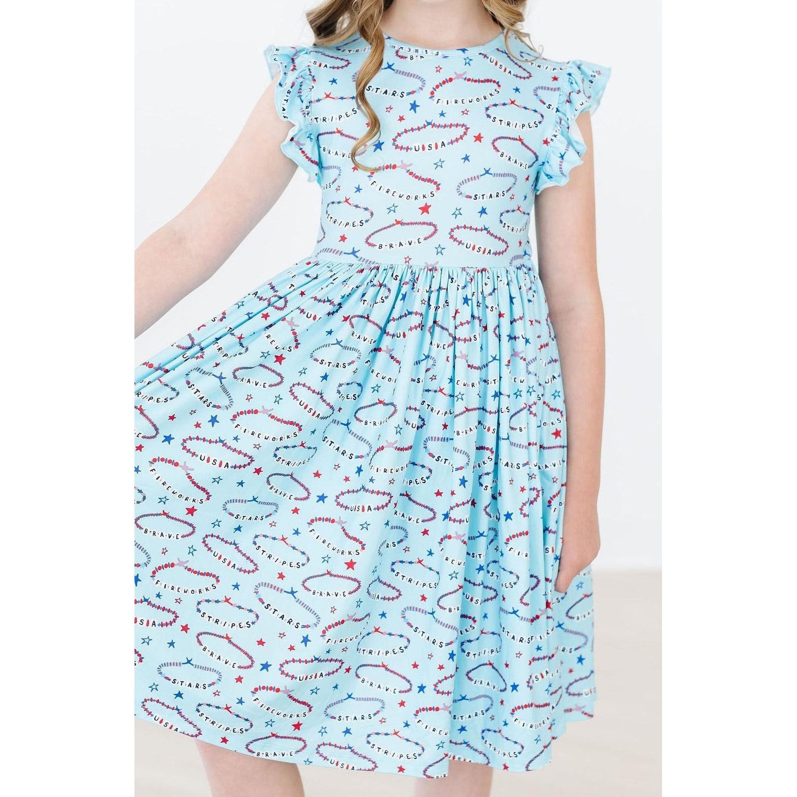 SALE Miss Americana (Mila's Version) Flutter Sleeve Twirl Dress