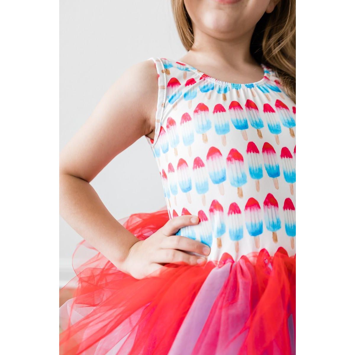 SALE Red, White & Cute Tank Tutu Leotard