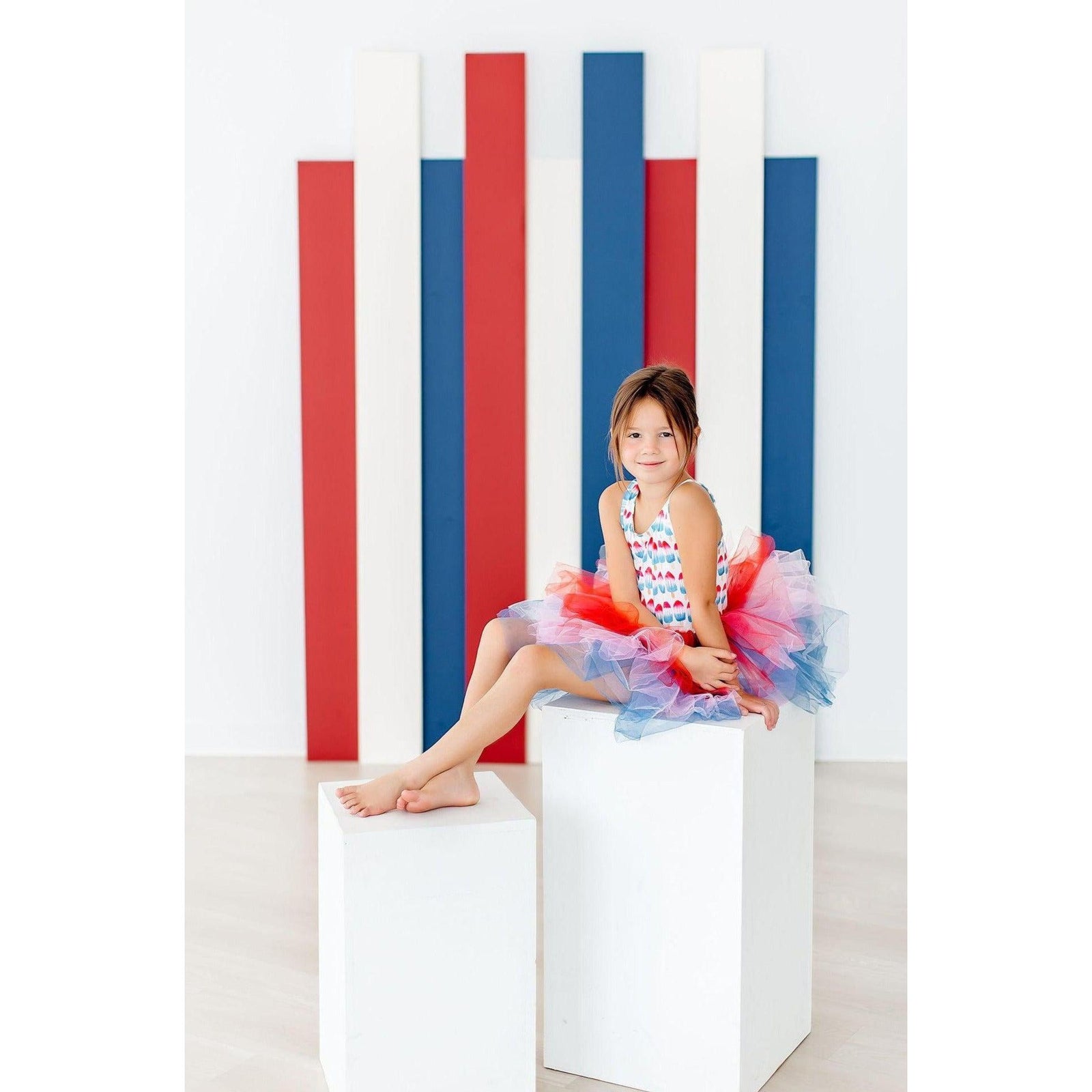 SALE Red, White & Cute Tank Tutu Leotard