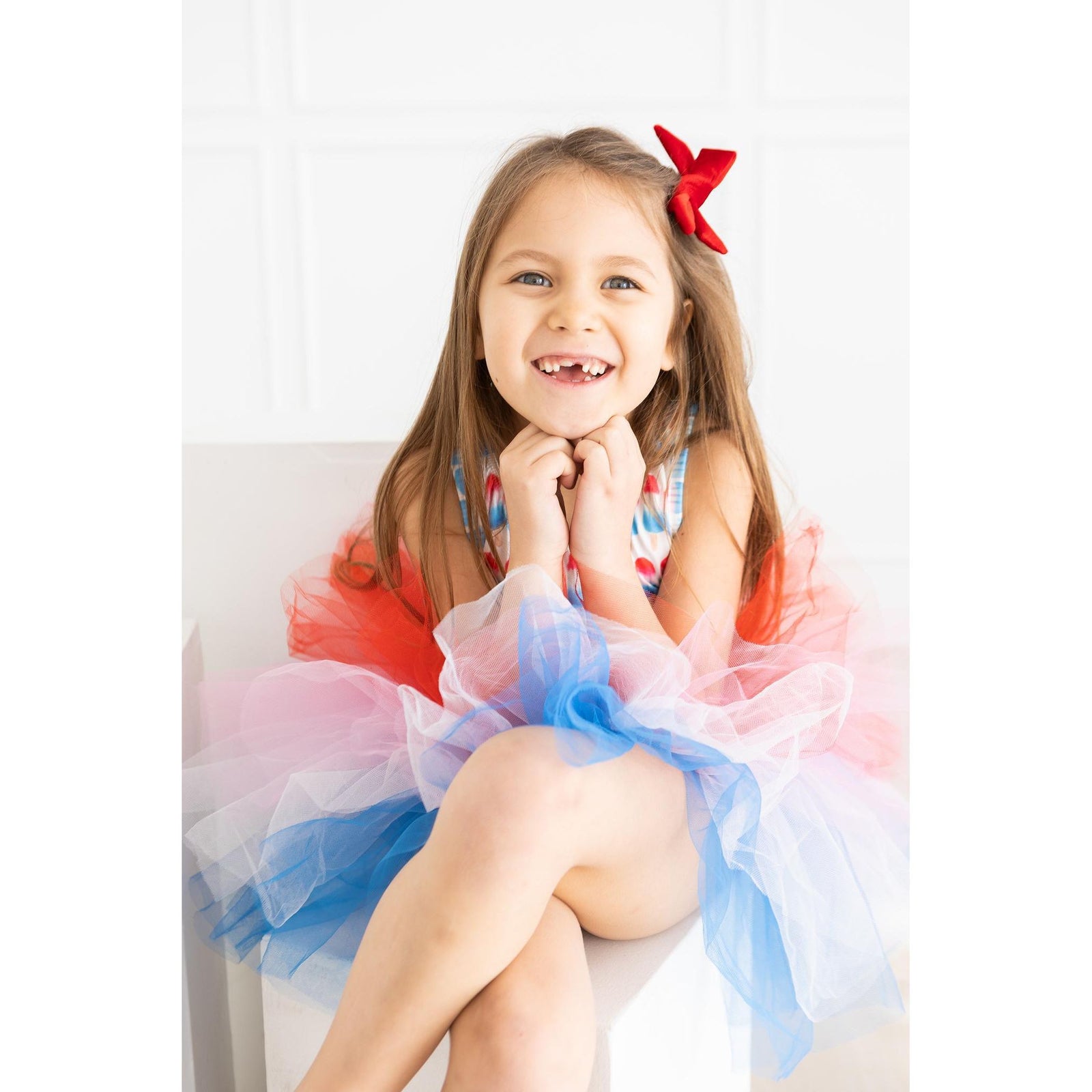 SALE Red, White & Cute Tank Tutu Leotard