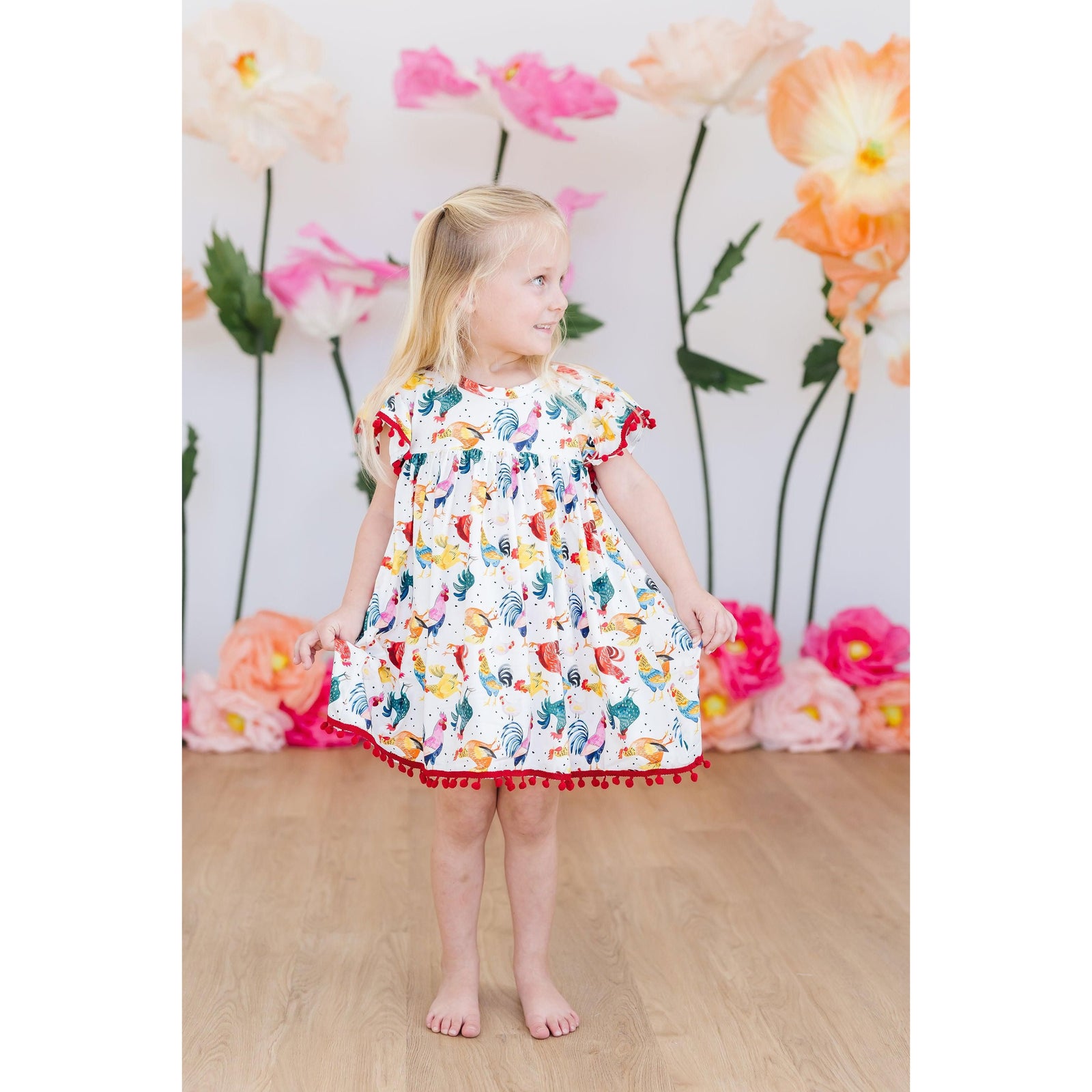 Rooster Pom Pom Dress