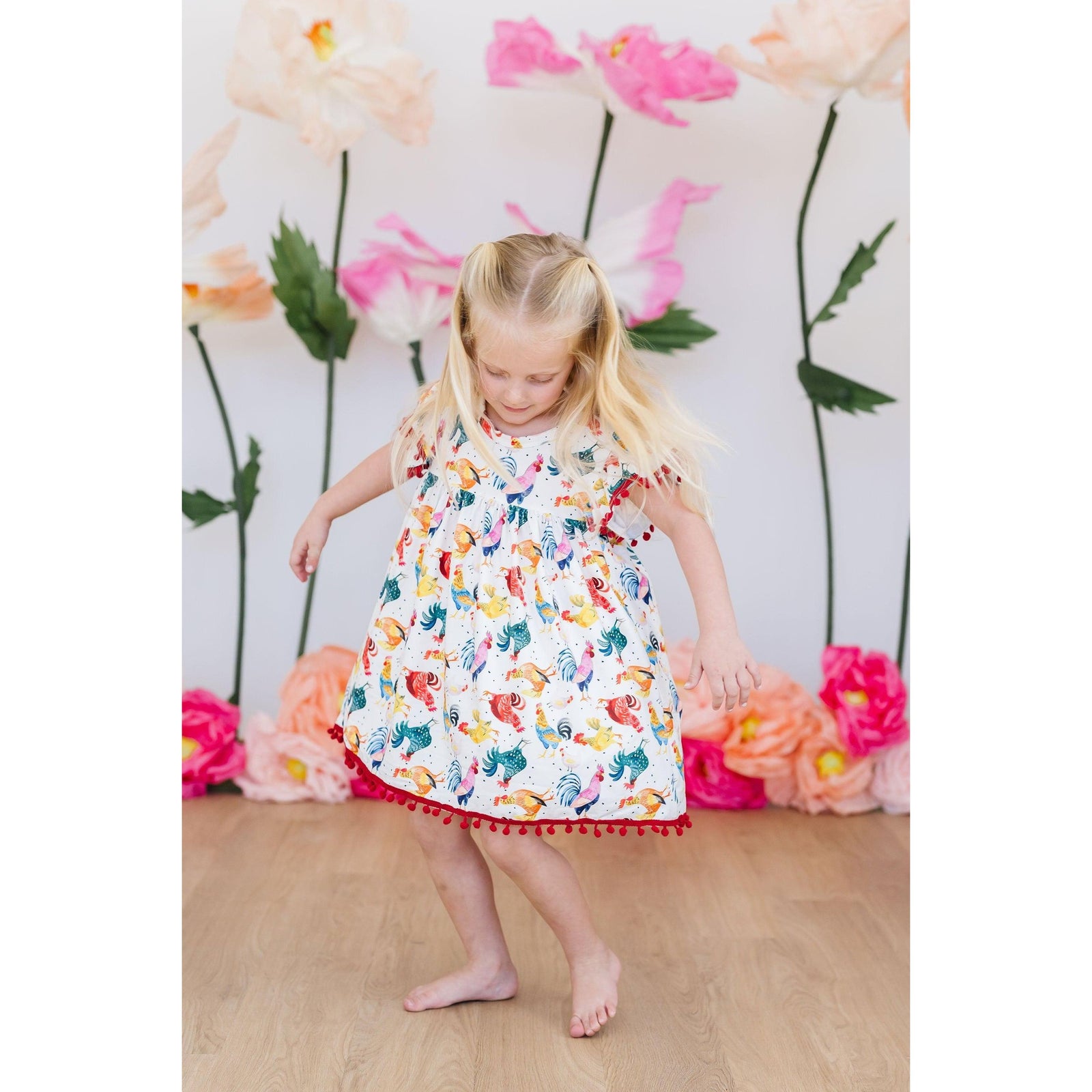 Rooster Pom Pom Dress