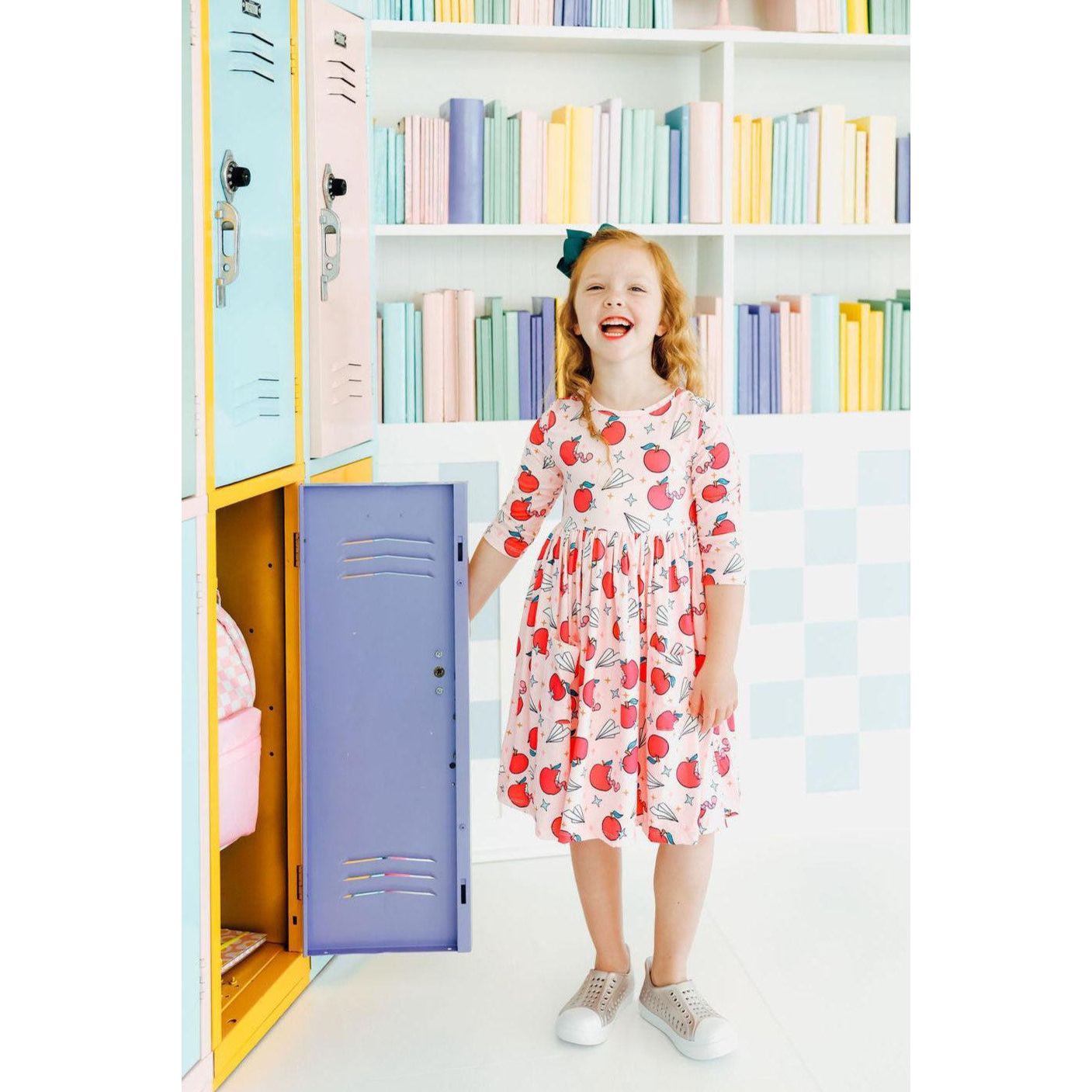 SALE Star Student 3/4 Sleeve Pocket Twirl Dress
