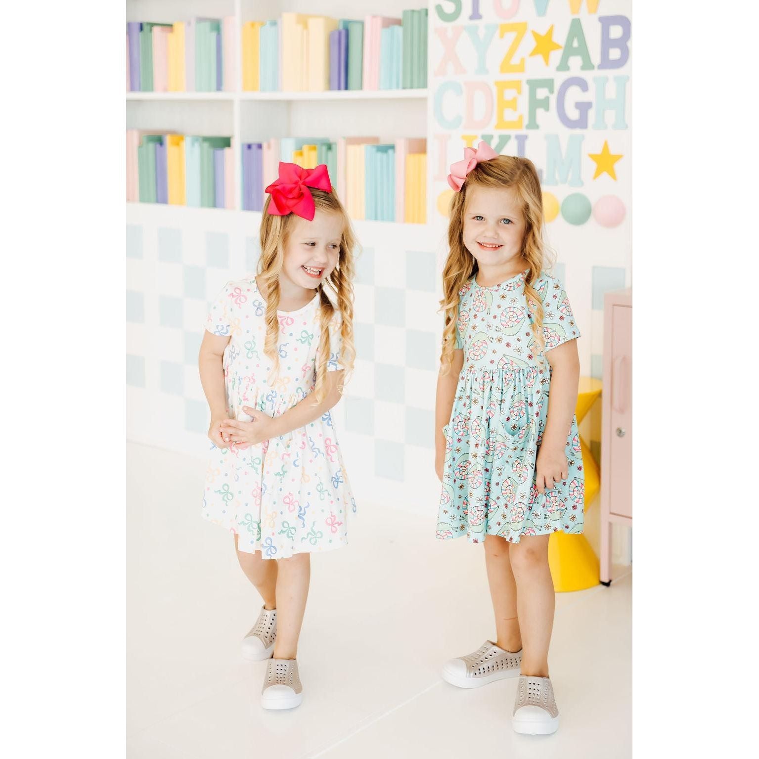 SALE Tied in Love S/S Pocket Twirl Dress