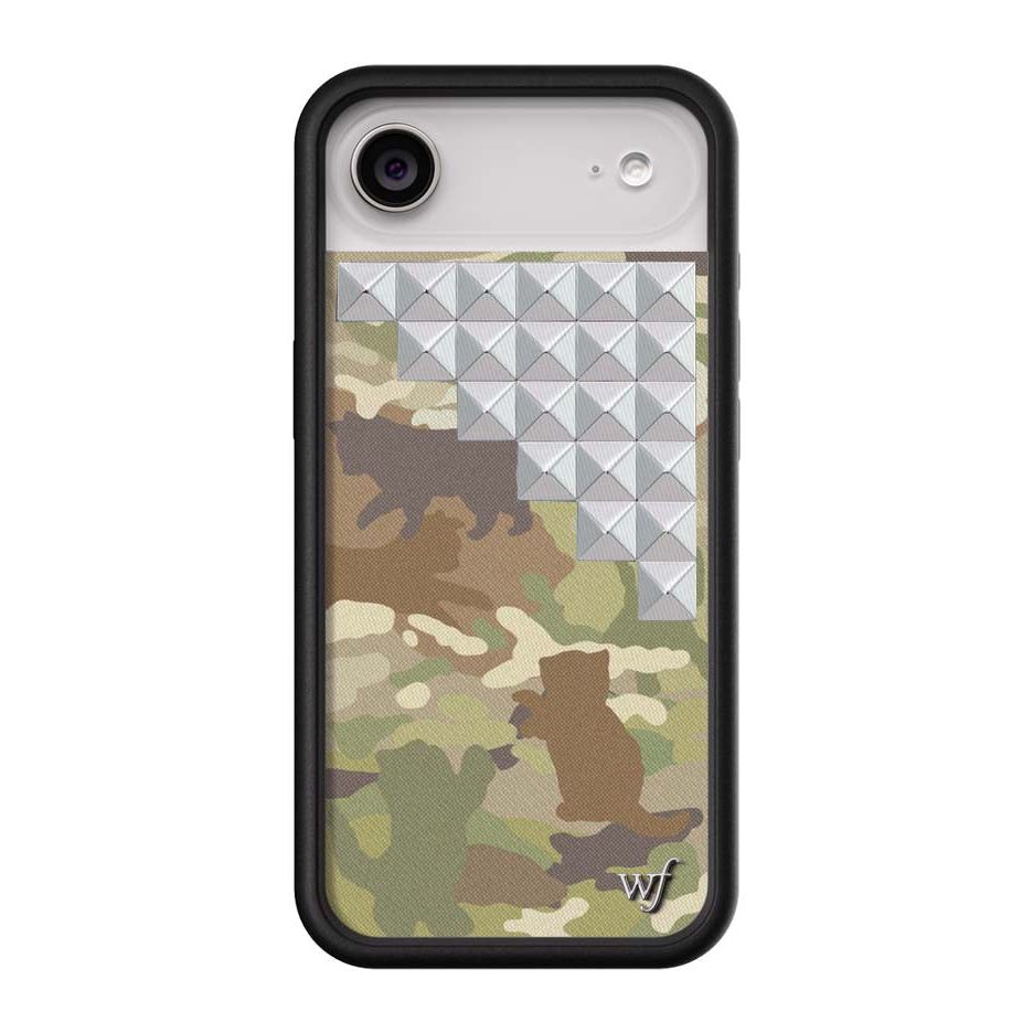 Cat Camo Stud iPhone Case