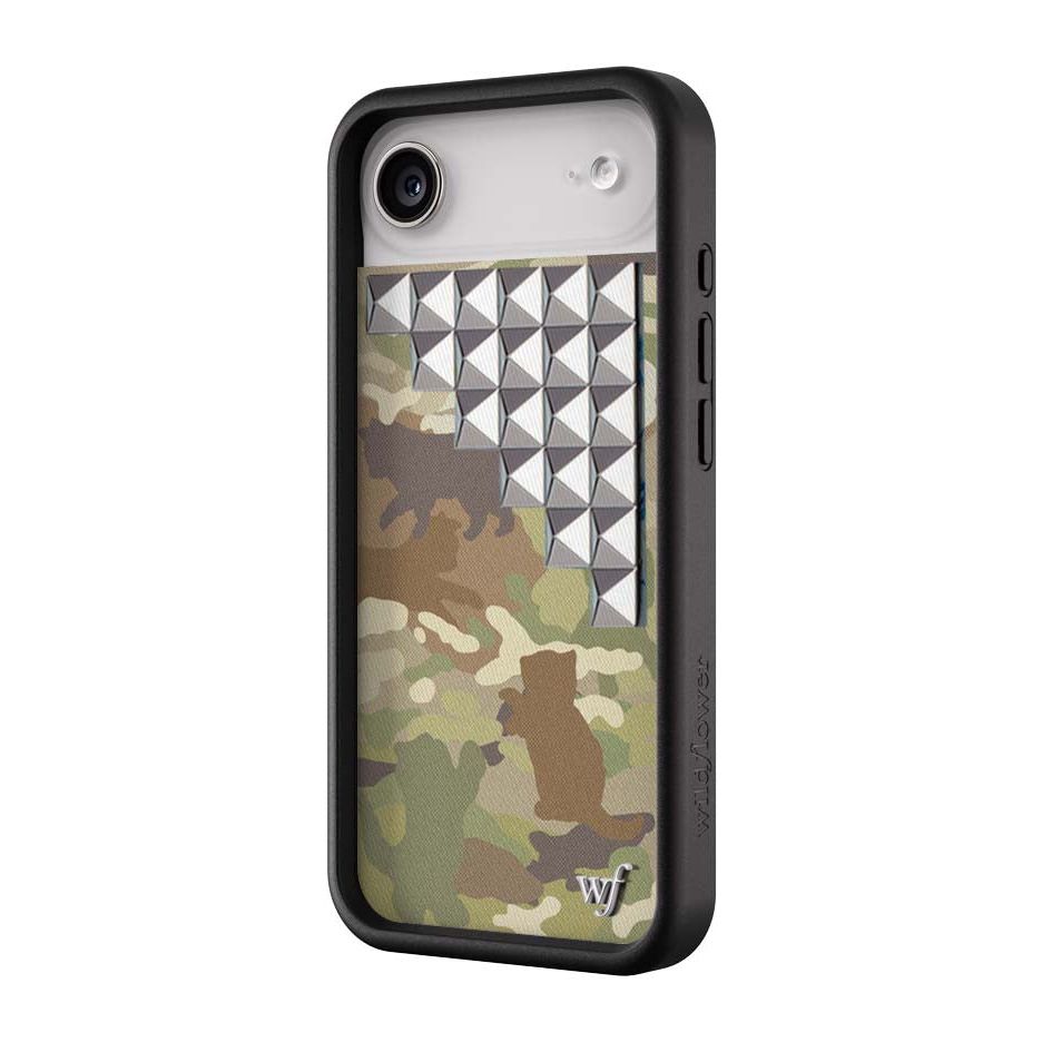 Cat Camo Stud iPhone Case