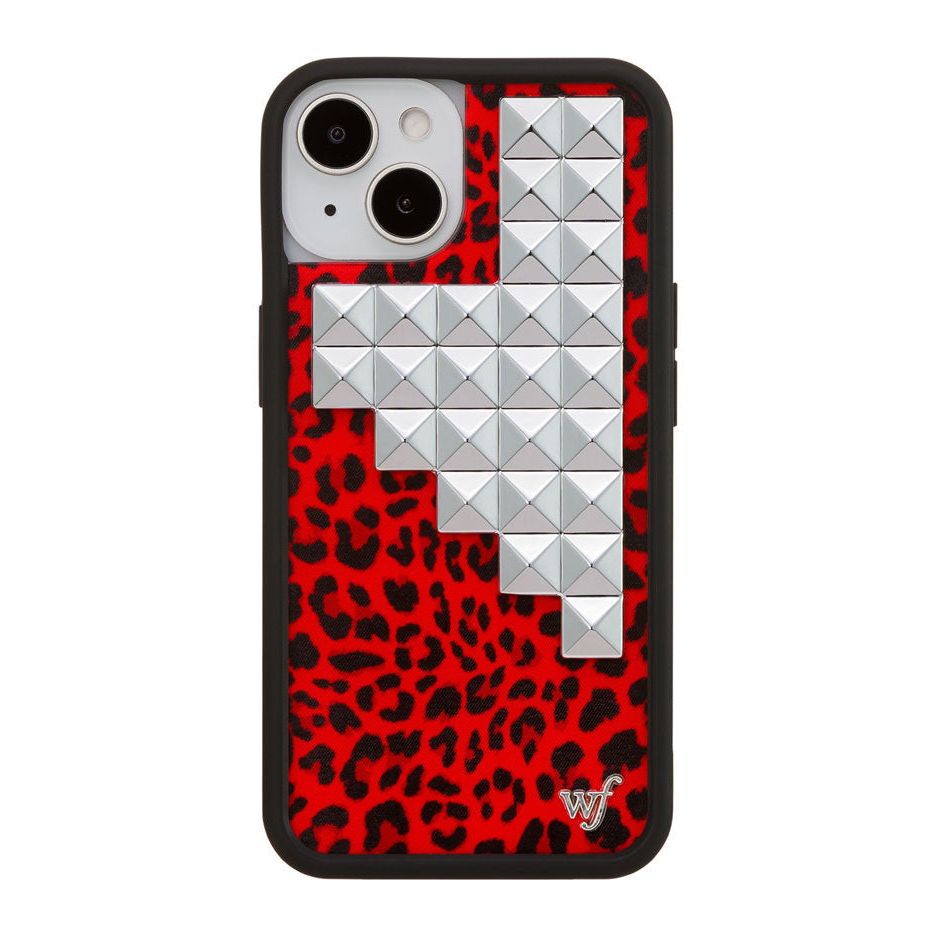 Red Meow Stud iPhone Case