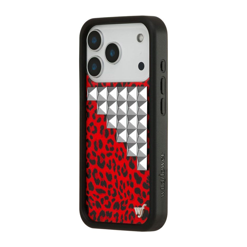 Red Meow Stud iPhone Case