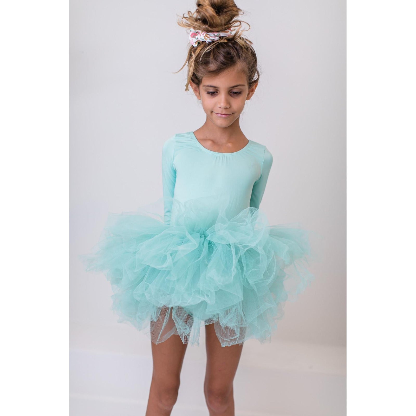 Sage 3/4 Tutu Leotard