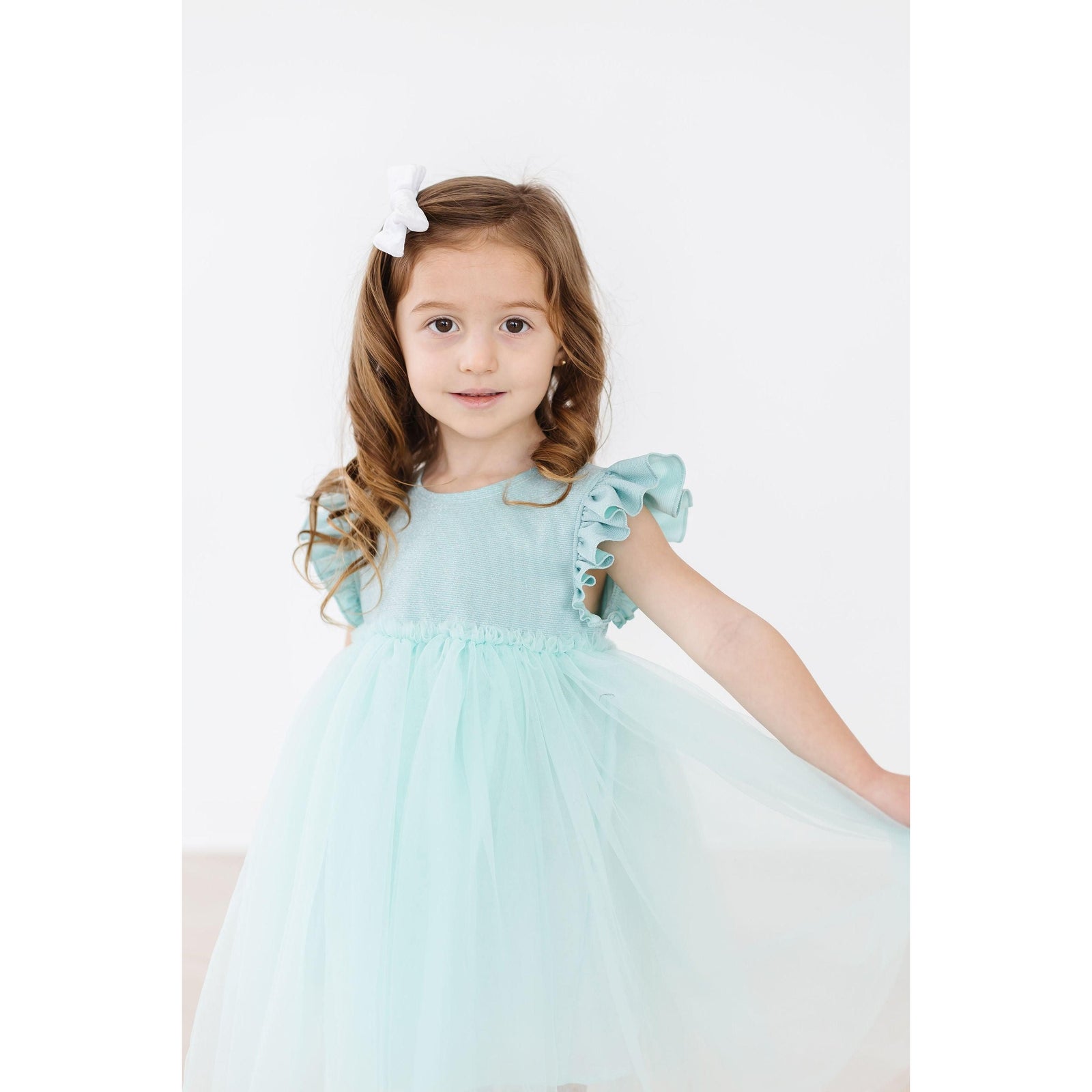 Sage Shimmer Tutu Dress