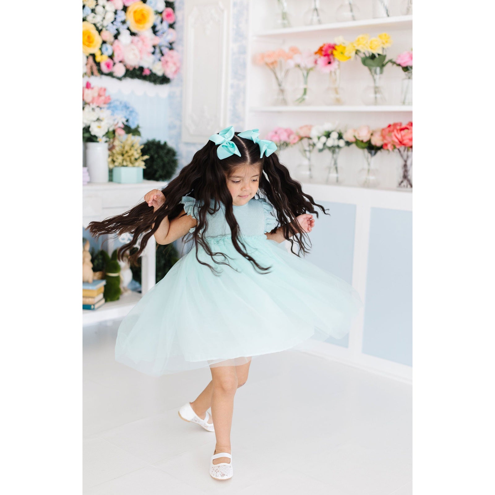 Sage Shimmer Tutu Dress