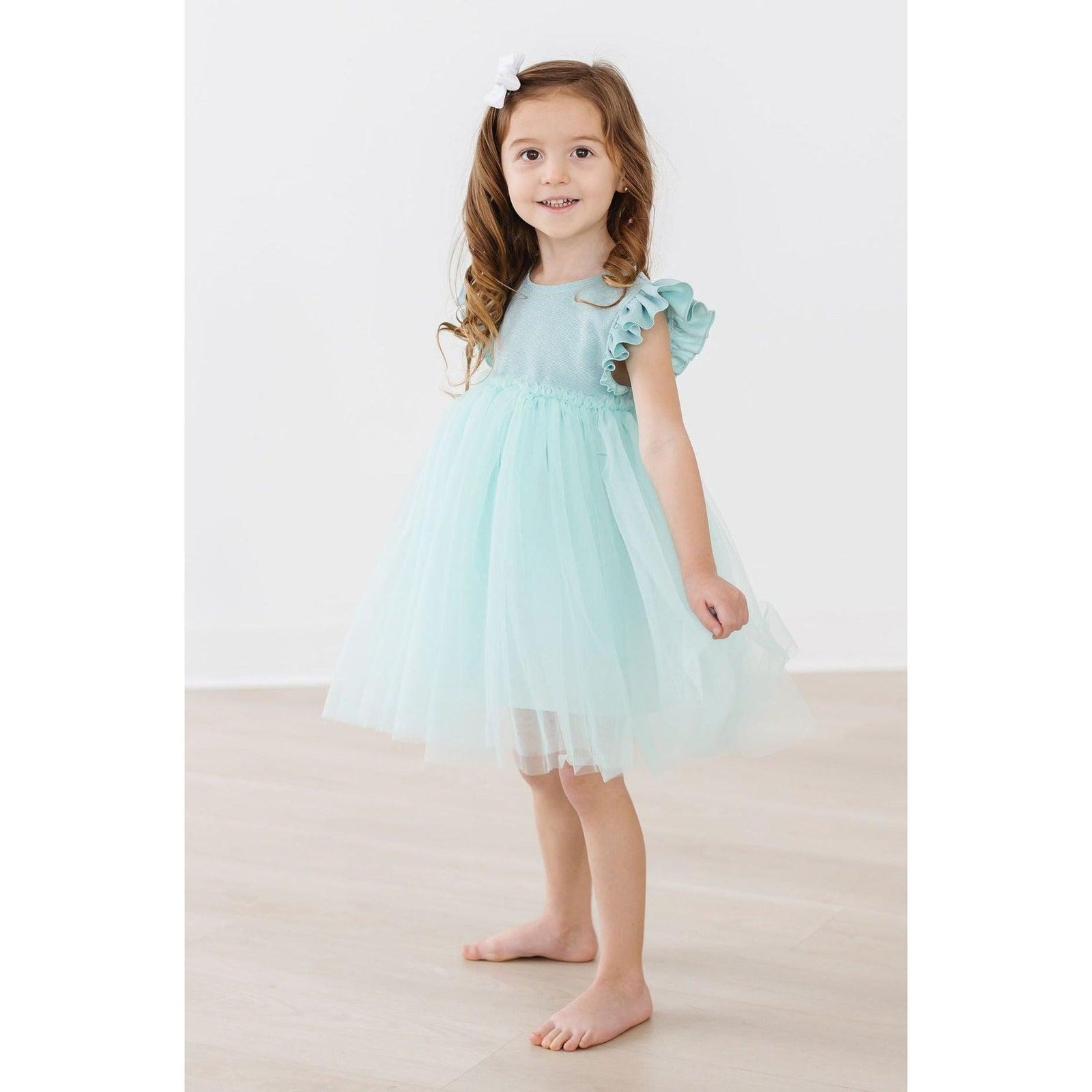 Sage Shimmer Tutu Dress