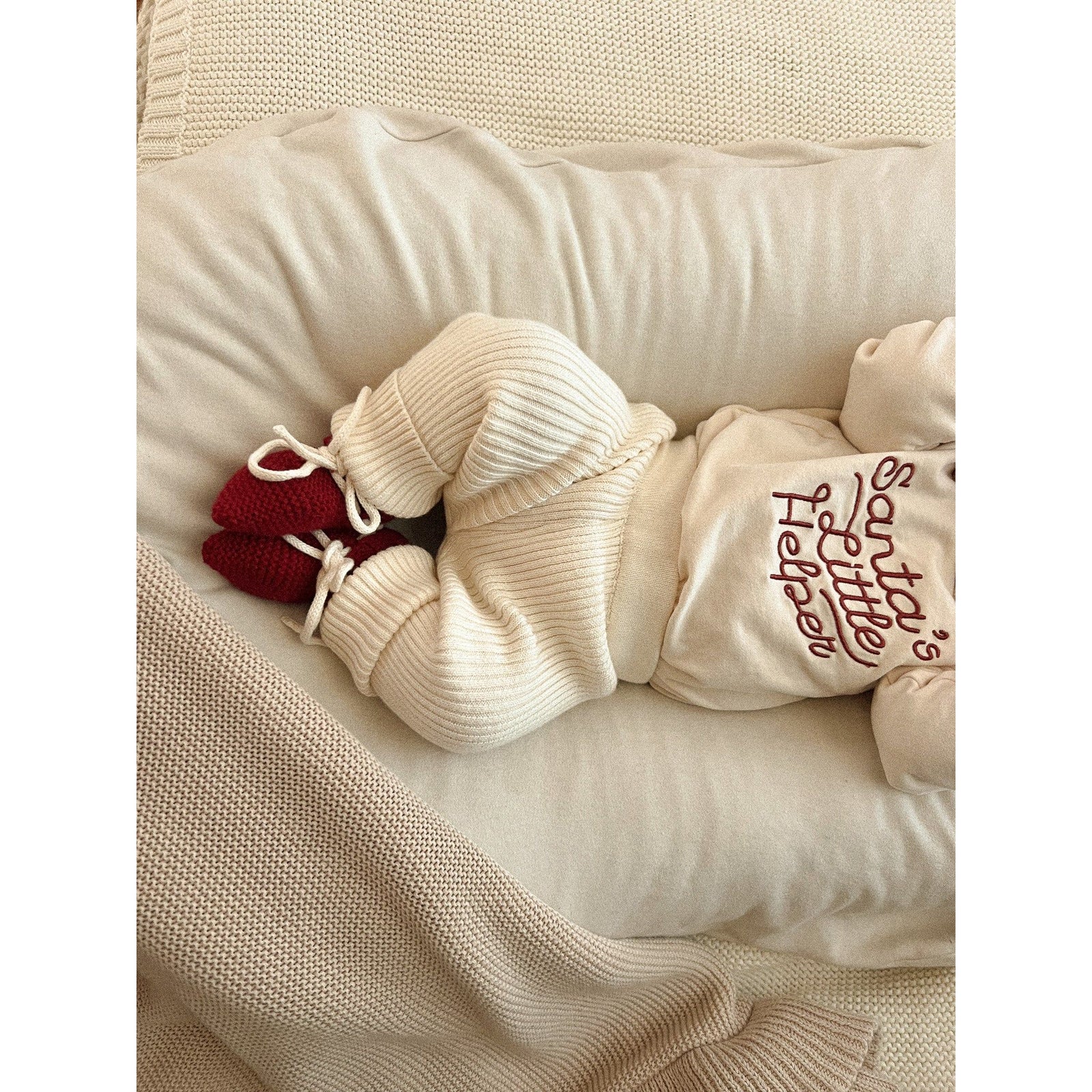 Luna + Luca Baby Rib Leggings - Cream