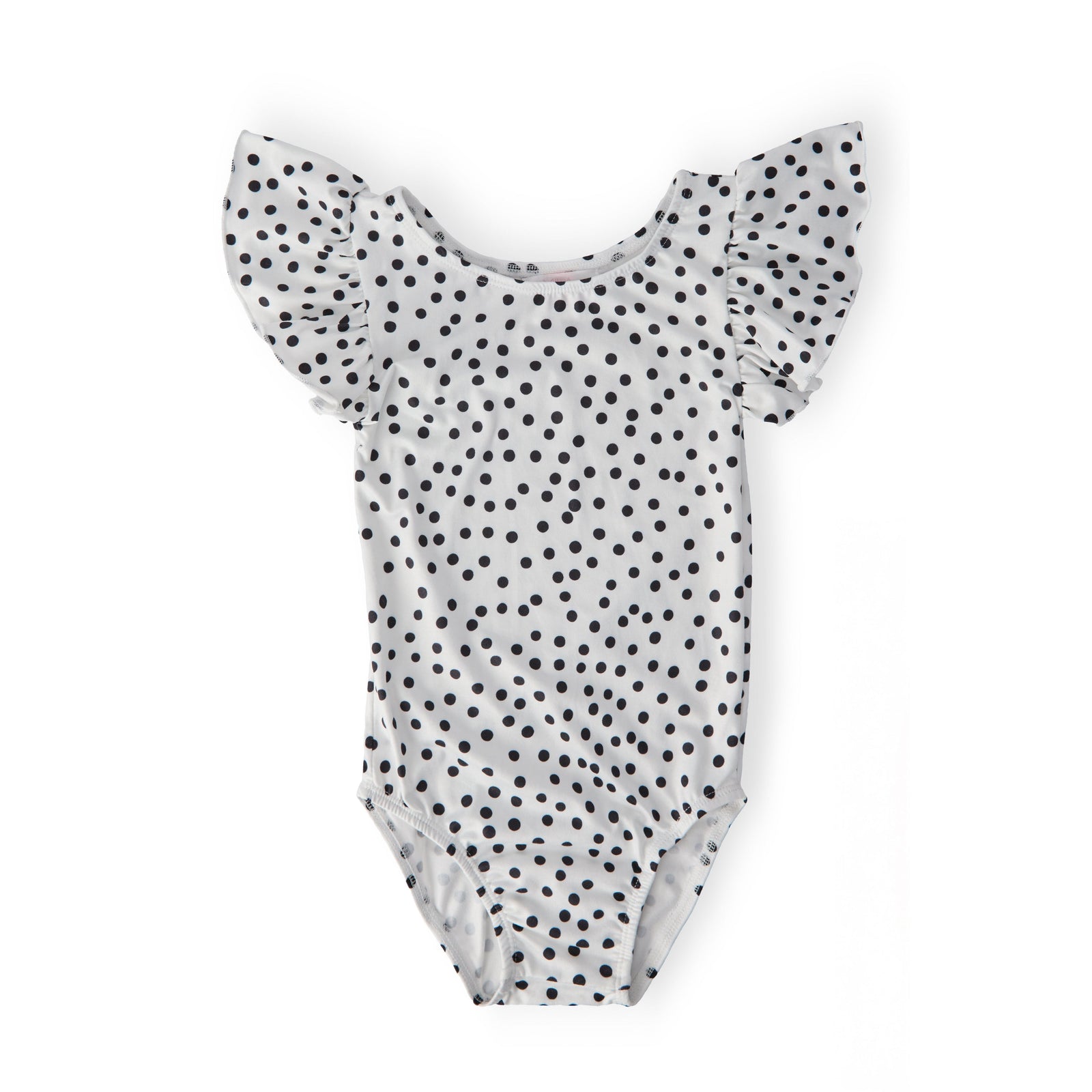 Scattered Dot S/S Flutter Sleeve Leotard