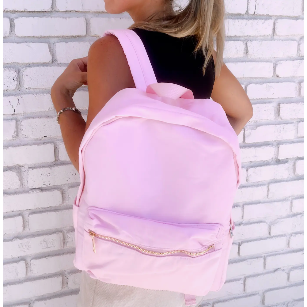 customizable backpack | pink