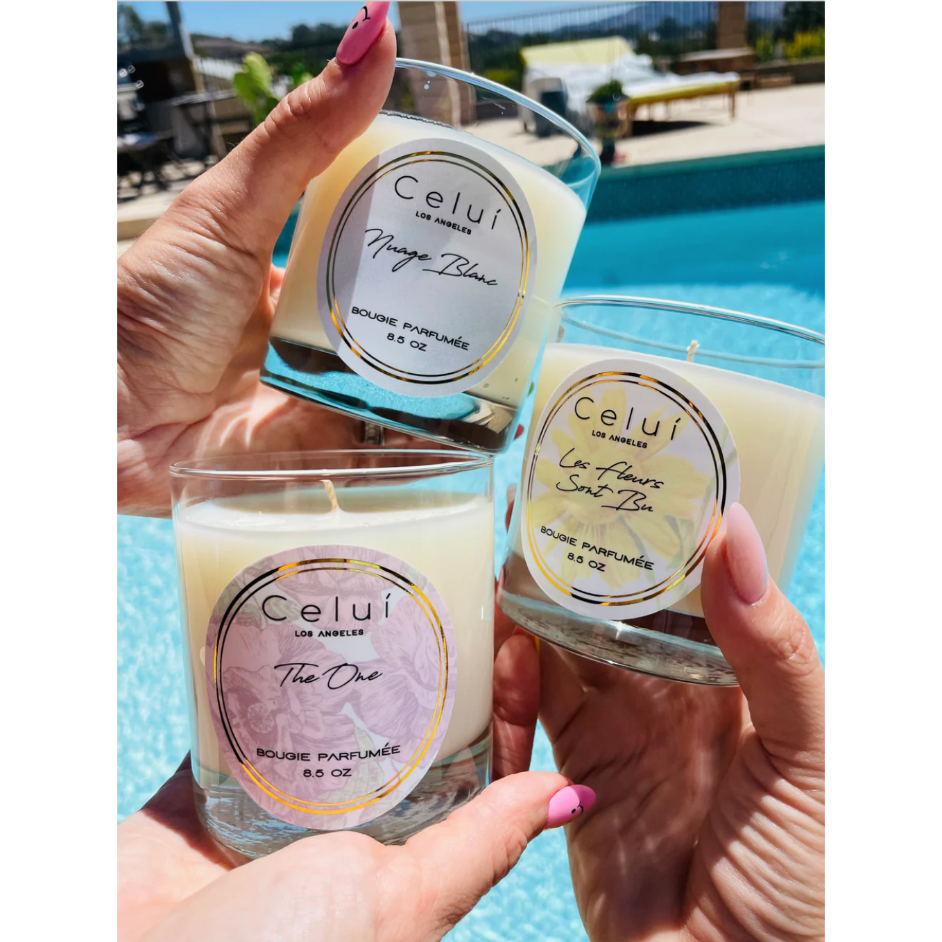 signature candle 8.5 oz | les fleurs sont bu