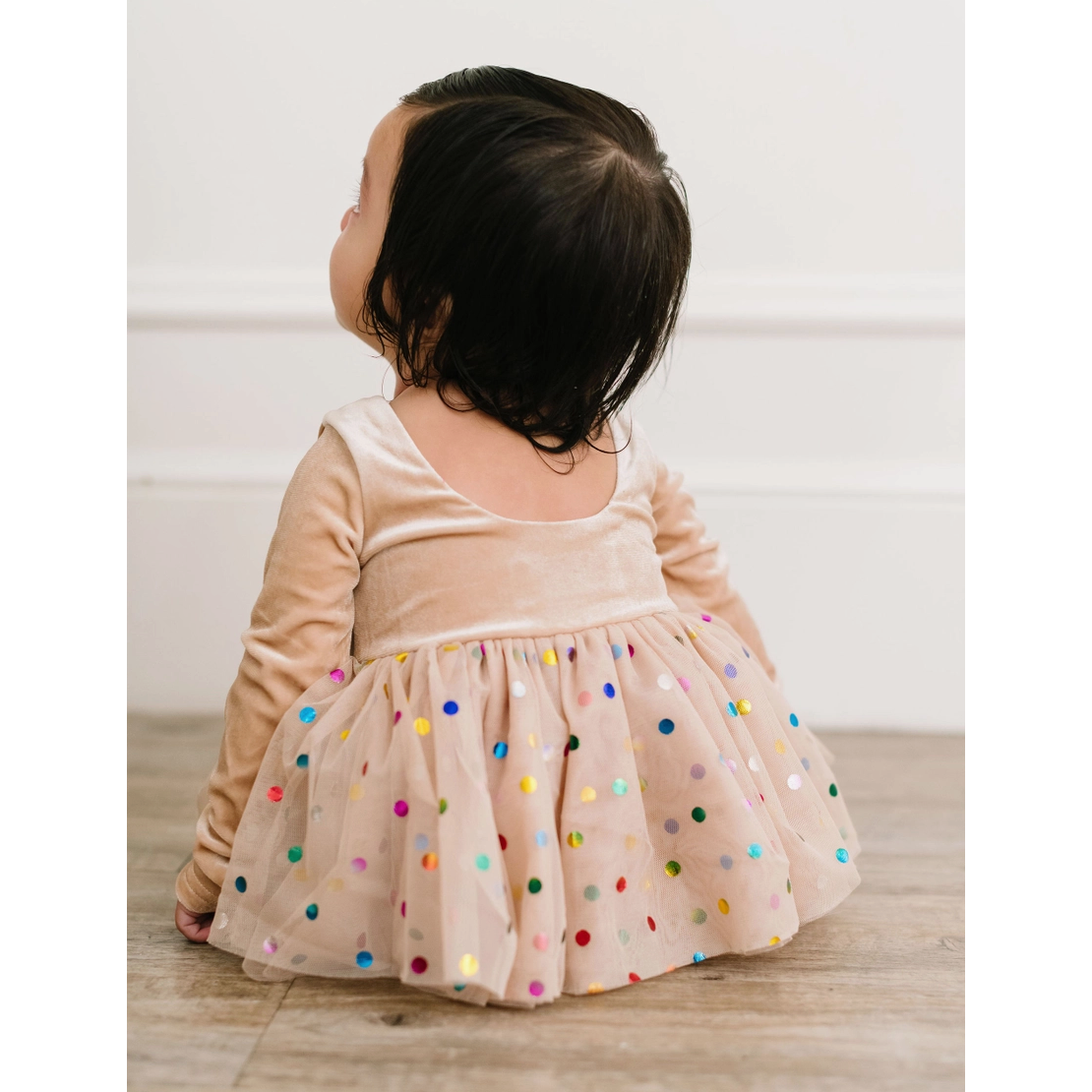 carley romper | confetti cream