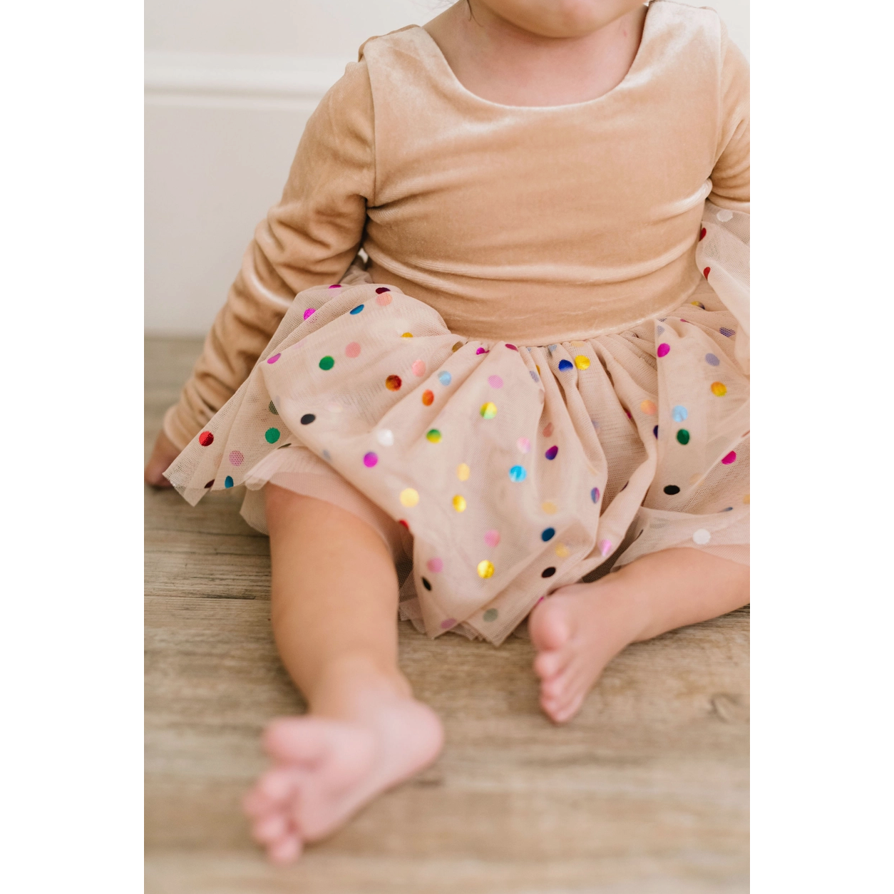 carley romper | confetti cream