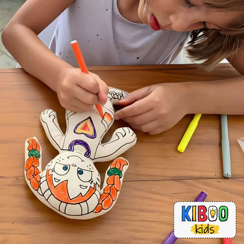 color your own doll with braids