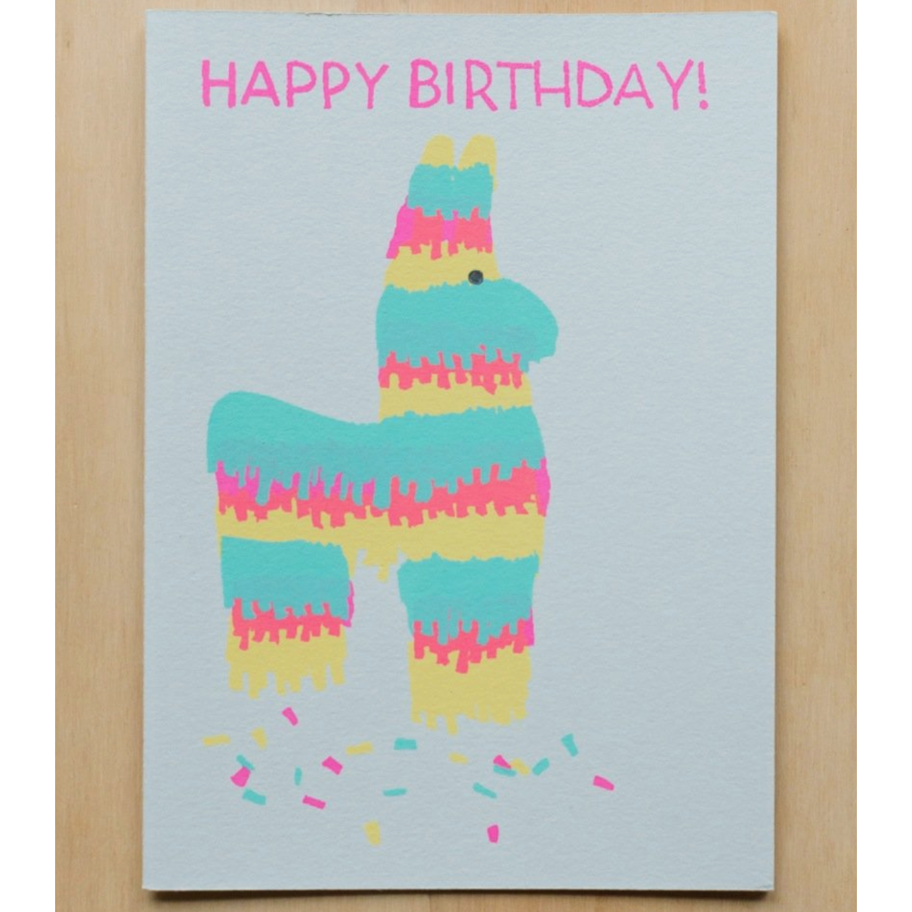 birthday pinata greeting card