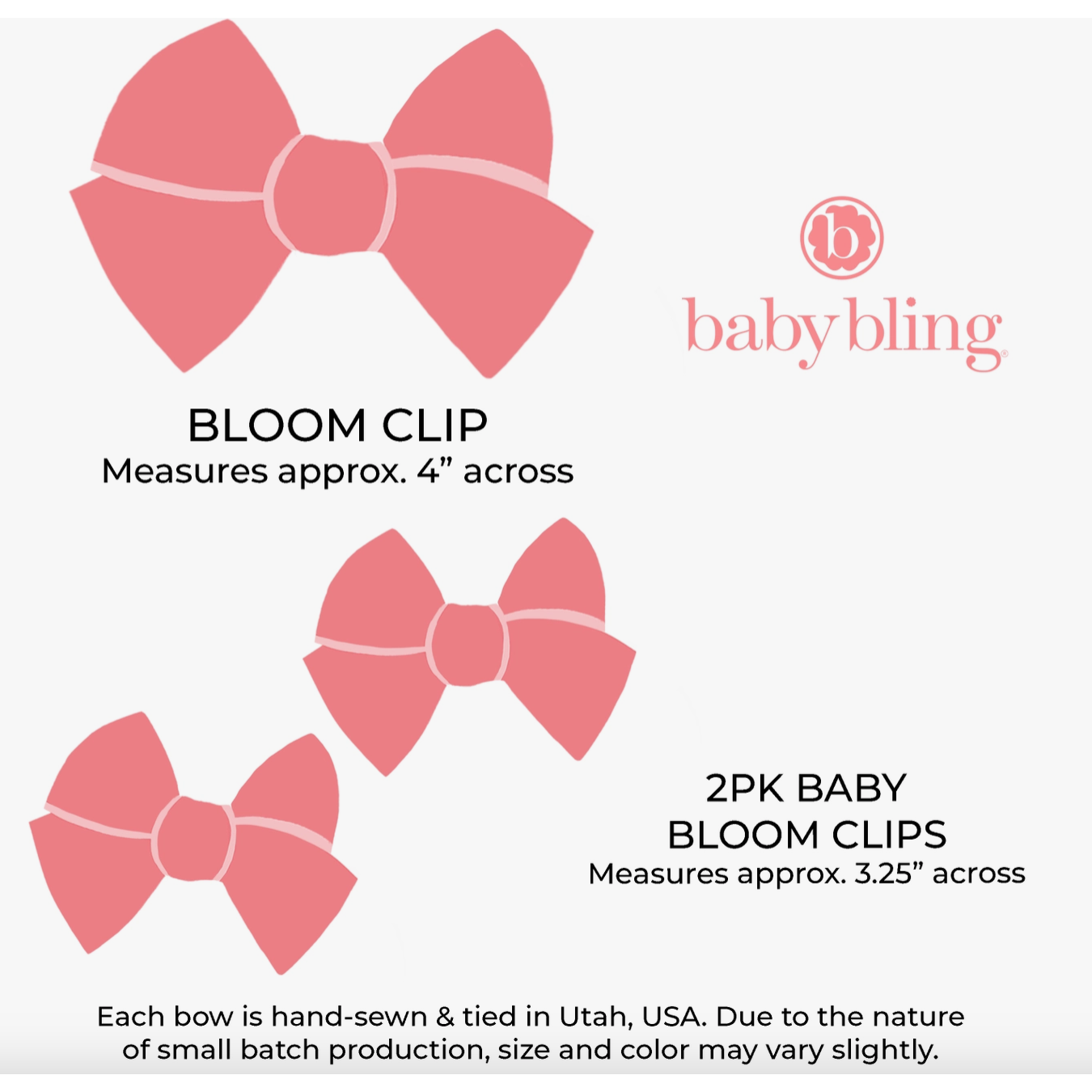 2 pack baby shab clips | knit cherry heart
