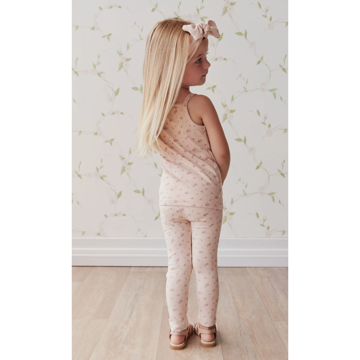 organic cotton everyday legging | cindy whisper pink