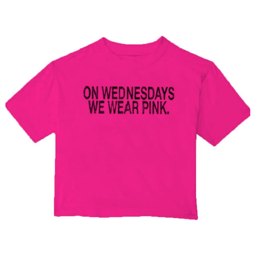 "on wednesdays we wear pink" tee