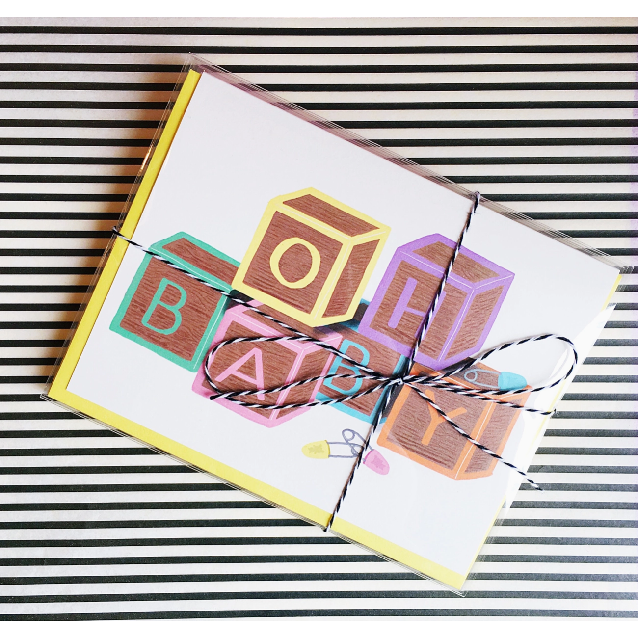 baby blocks card