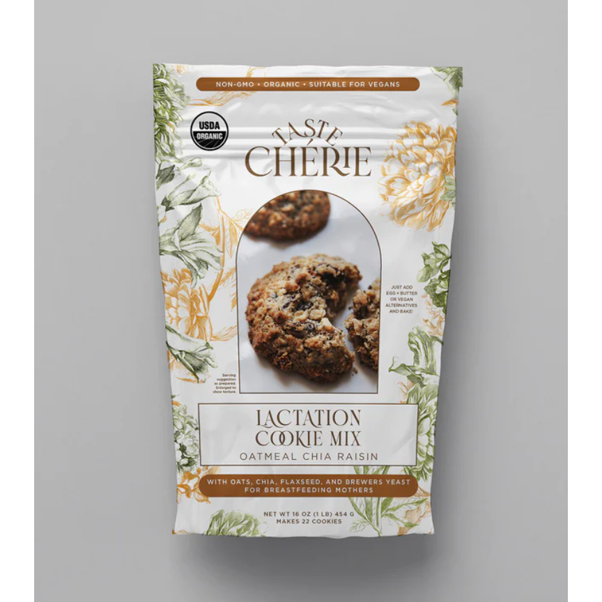 lactation cookie mix | organic oatmeal chia raisin