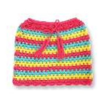stripe crochet skirt