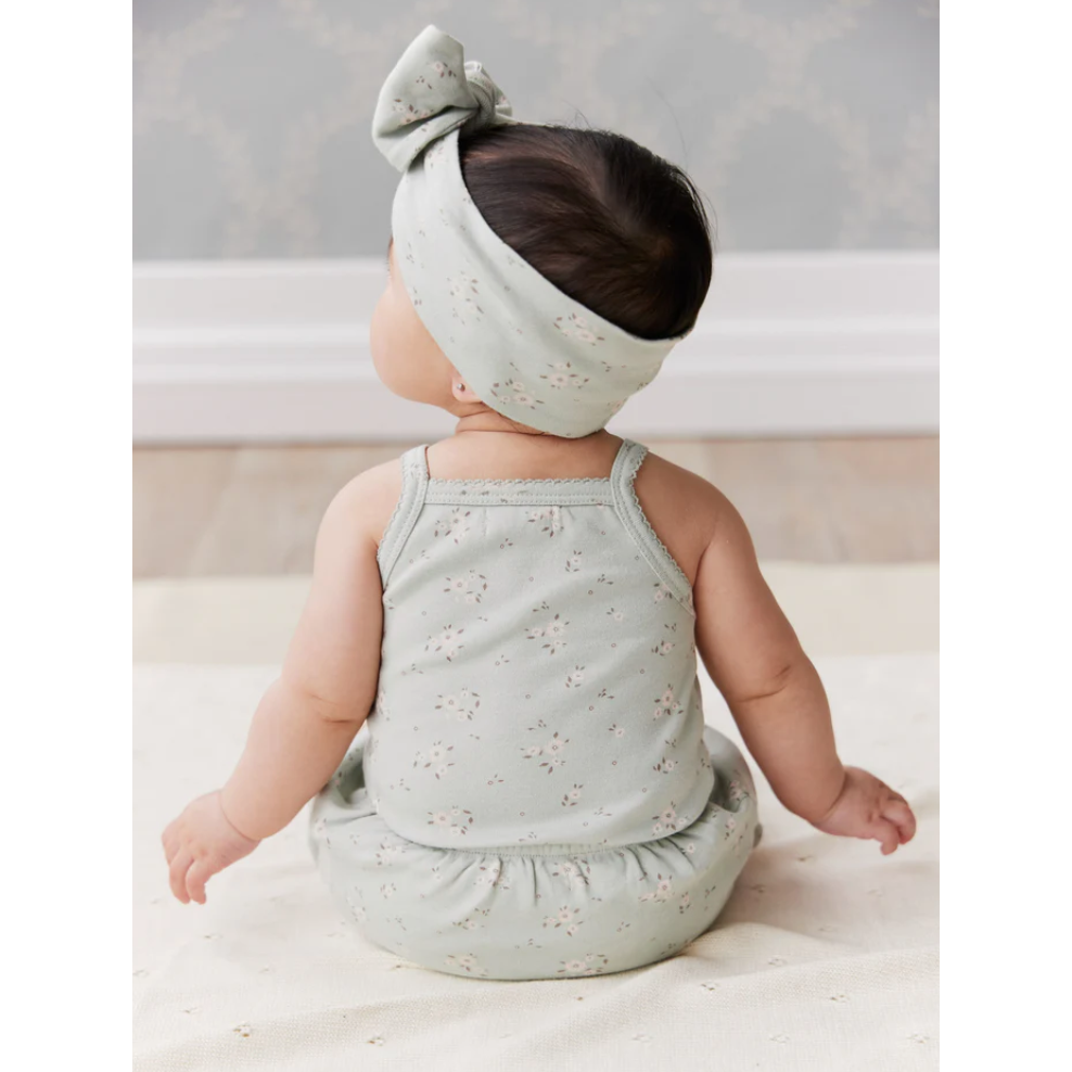 organic cotton bridget singlet bodysuit | lulu blue