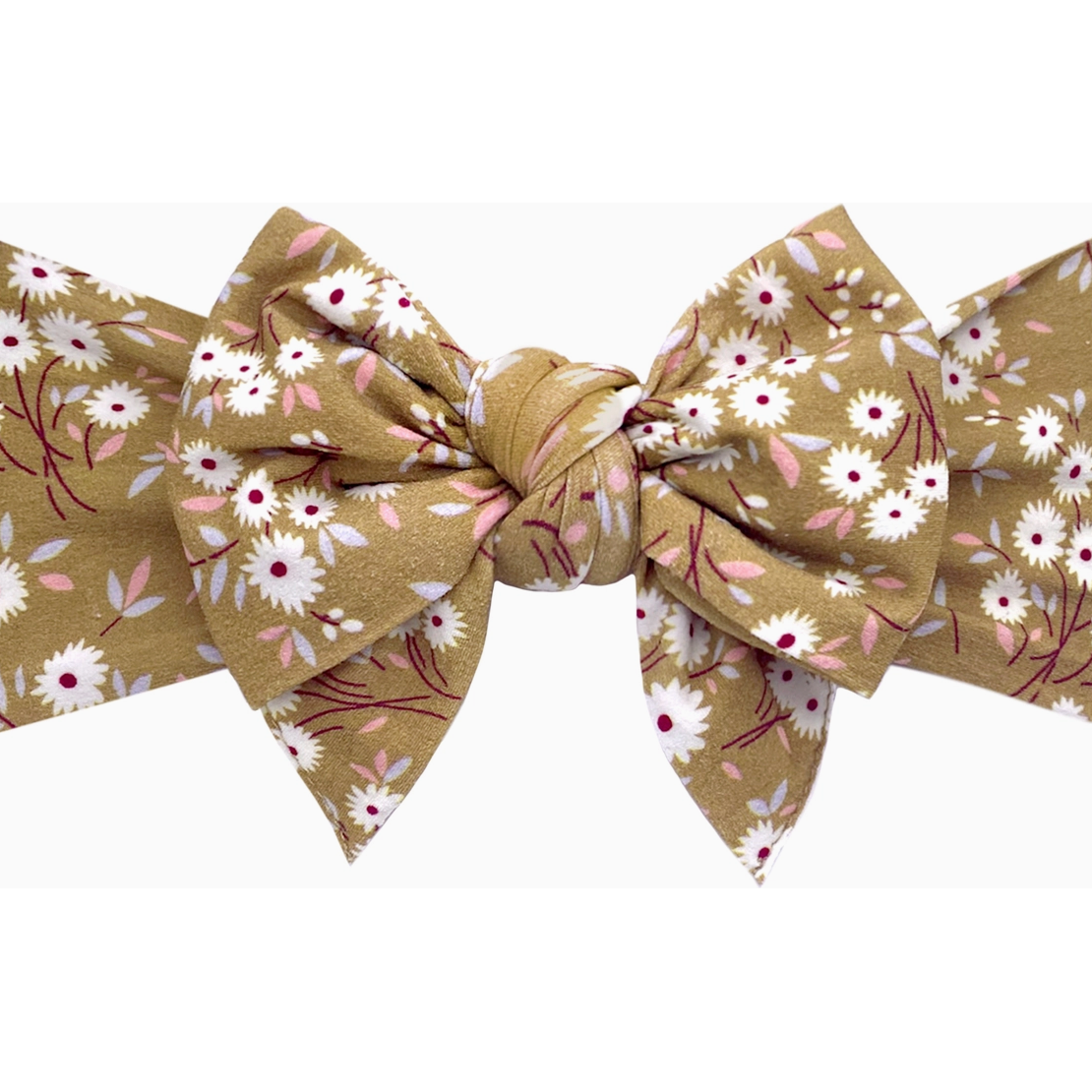 printed deb bow headband | ginger