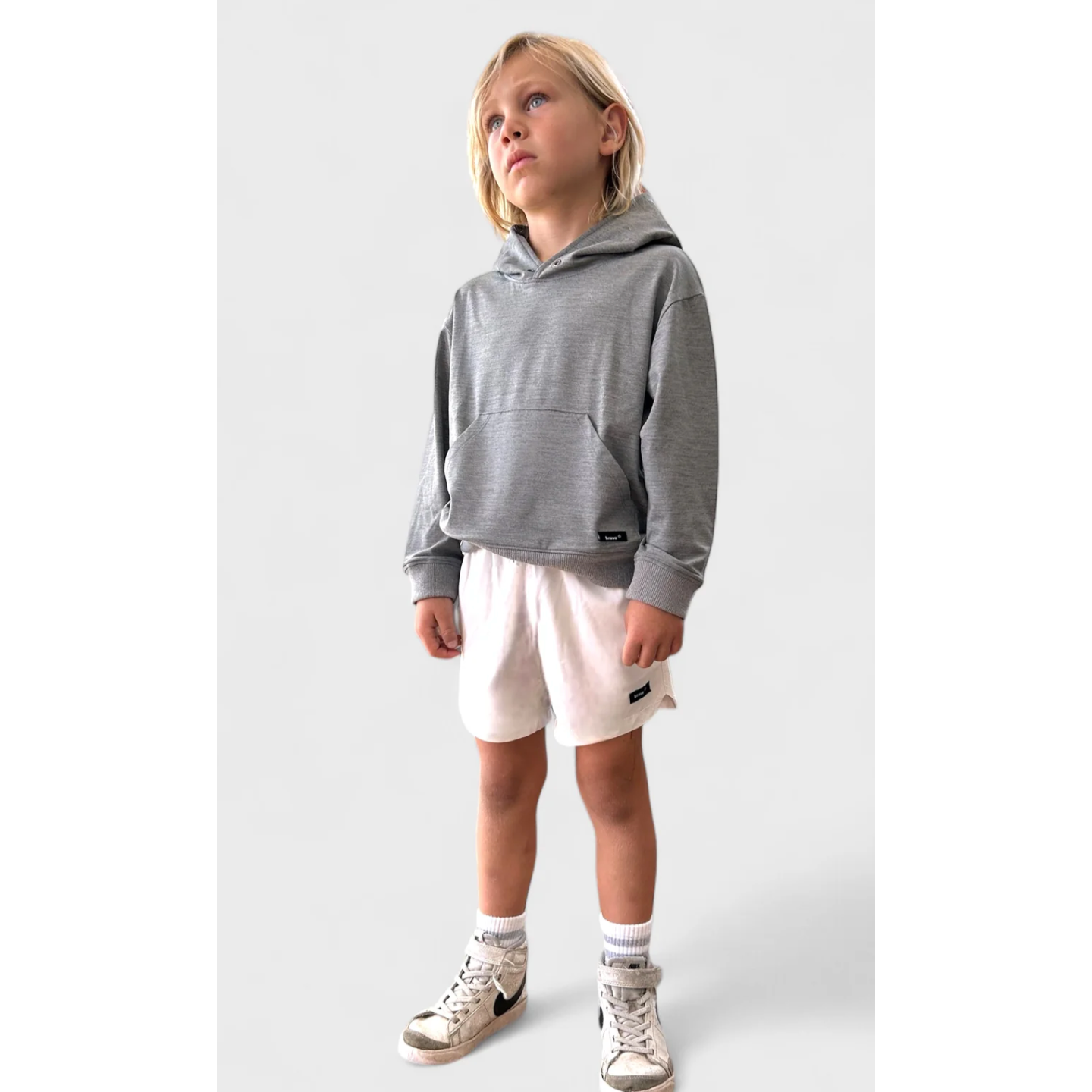 shaker hoodie || greyish black