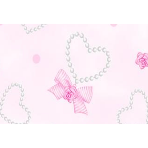 lace trim flip footie | pearly heart