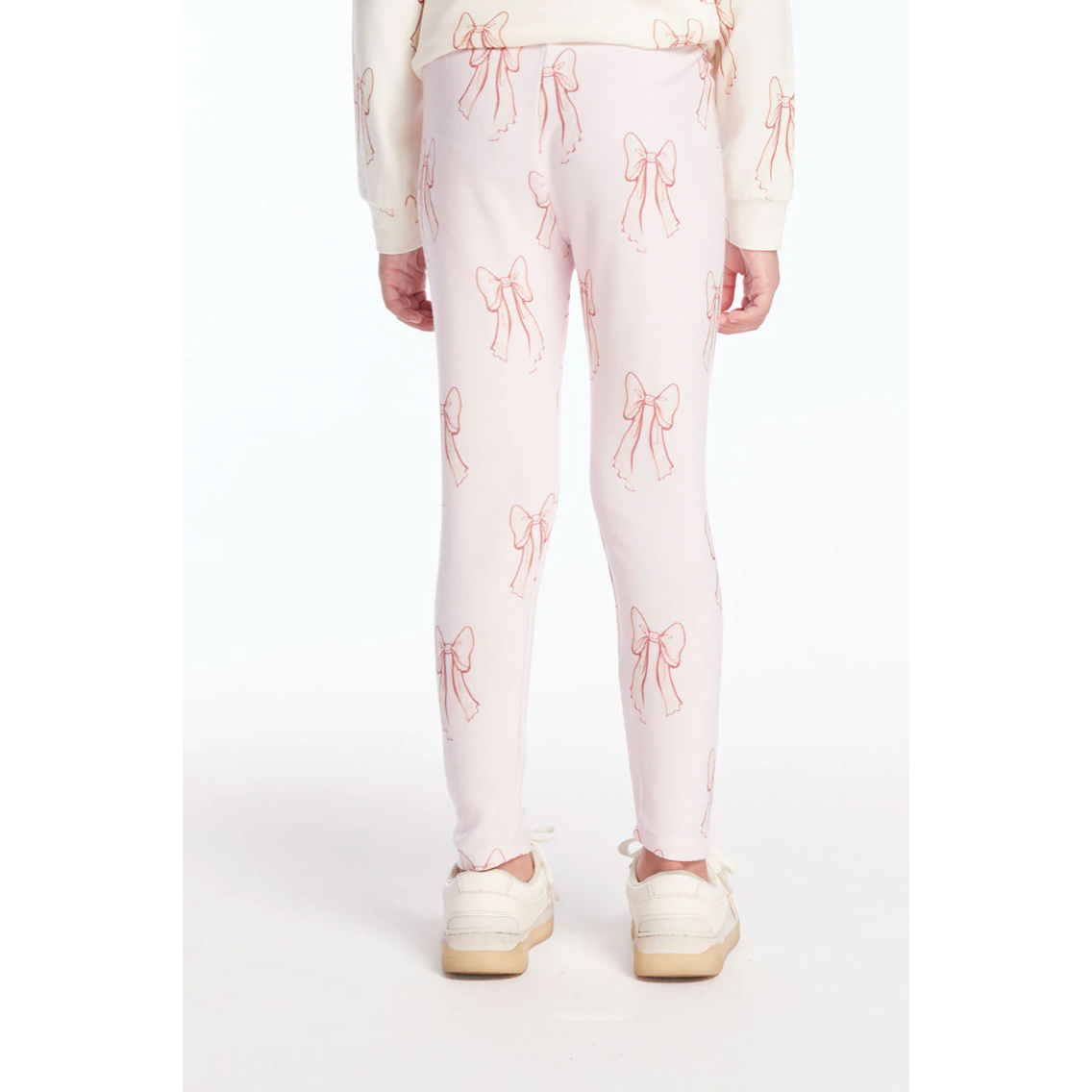 cozy knit slim legging | all over bows