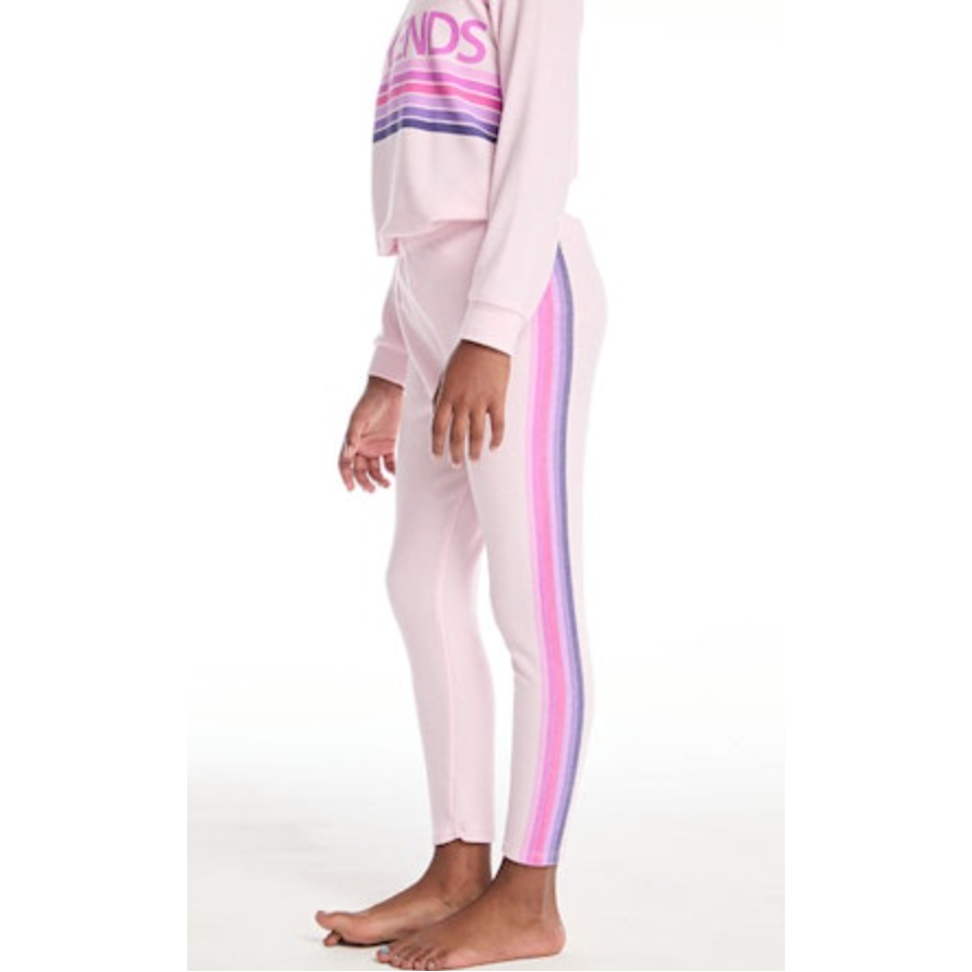 cozy knit slim legging | pink cloud