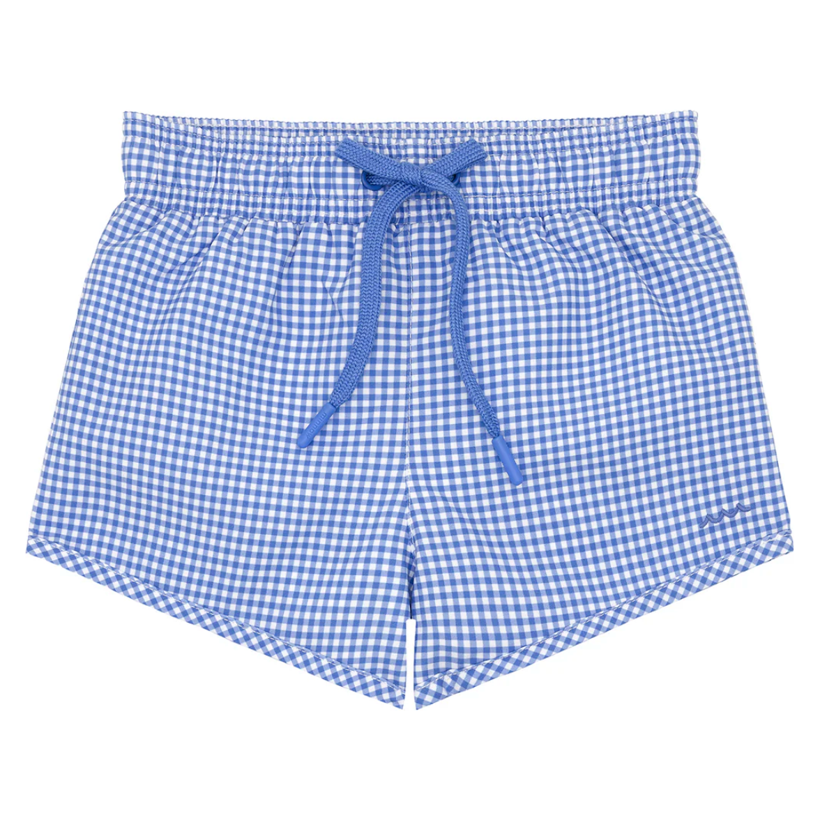 boys sky blue gingham boardie