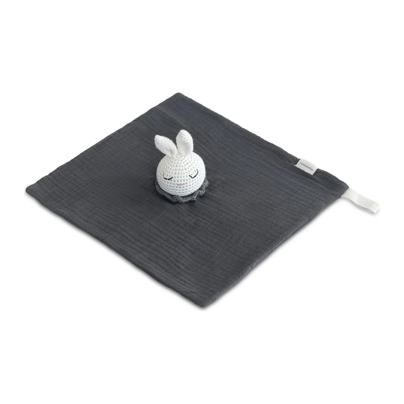 snuggly soft baby comforter toy | dark blue