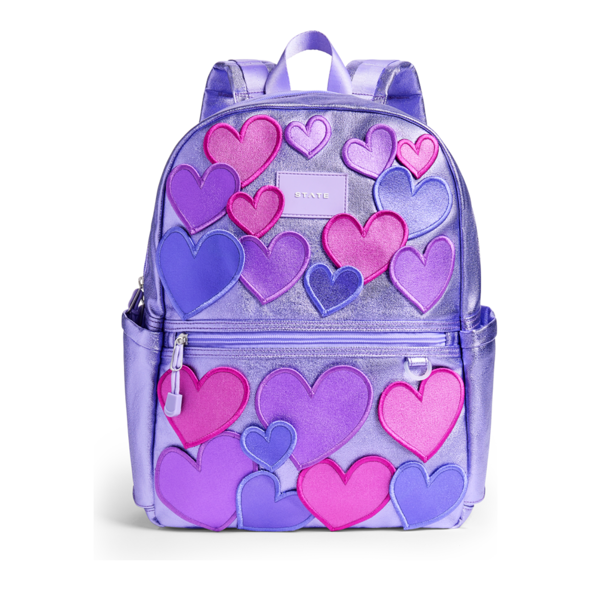 kane kids double pocket backpack | 3D hearts