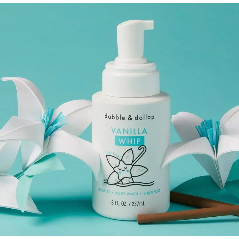 all-natural vanilla foaming shampoo & body whip