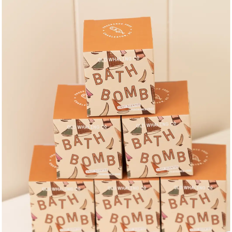 knot scented (fragrance free) bath bomb